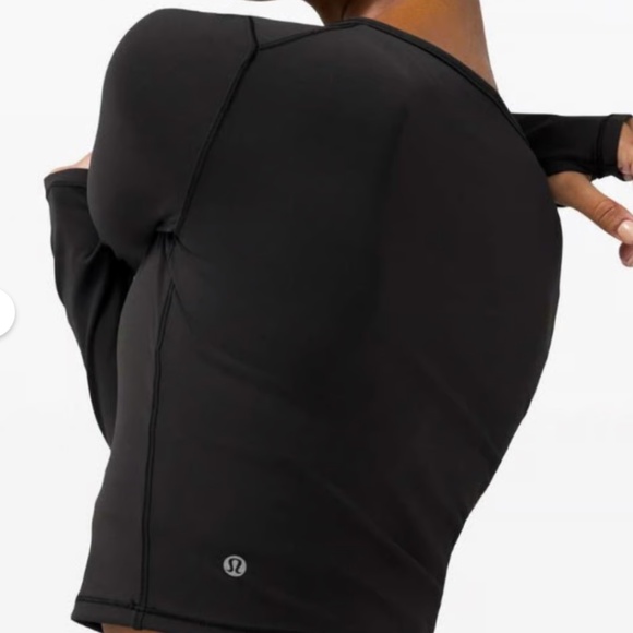 Lululemon Size 12 -  Wunder Train Cropped Long Sleeve - Picture 4 of 5